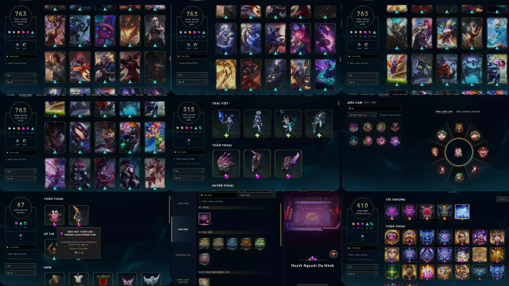 Ảnh LOL 763 SKIN AHRI HUYỀN THOẠI BẤT TỬ GÓI 60k RP FULL ĐA SẮC TRÁC VIỆT  BIỂU CẢM ĐẠI CAO THỦ  TFT  SÂN HUYẾT NGUYỆT  THÔNG TIN HỖ TRỢ ĐẦY ĐỦ!